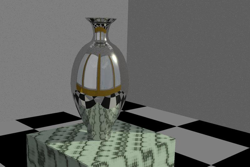 Vase On A Marble Stand